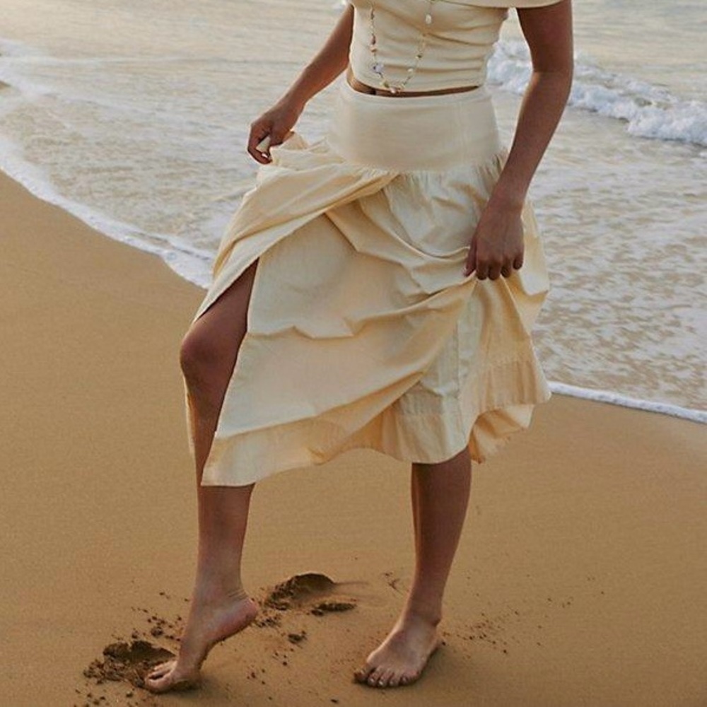 Free People | Cooler In Capri Skirt in Optic White
